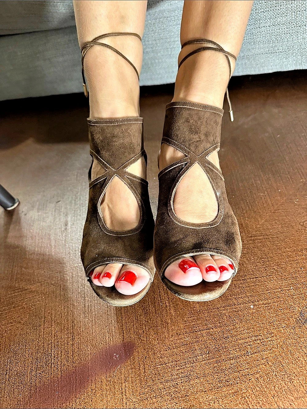 Aquazzura Sexy Thing Brown Heels EU 38.5